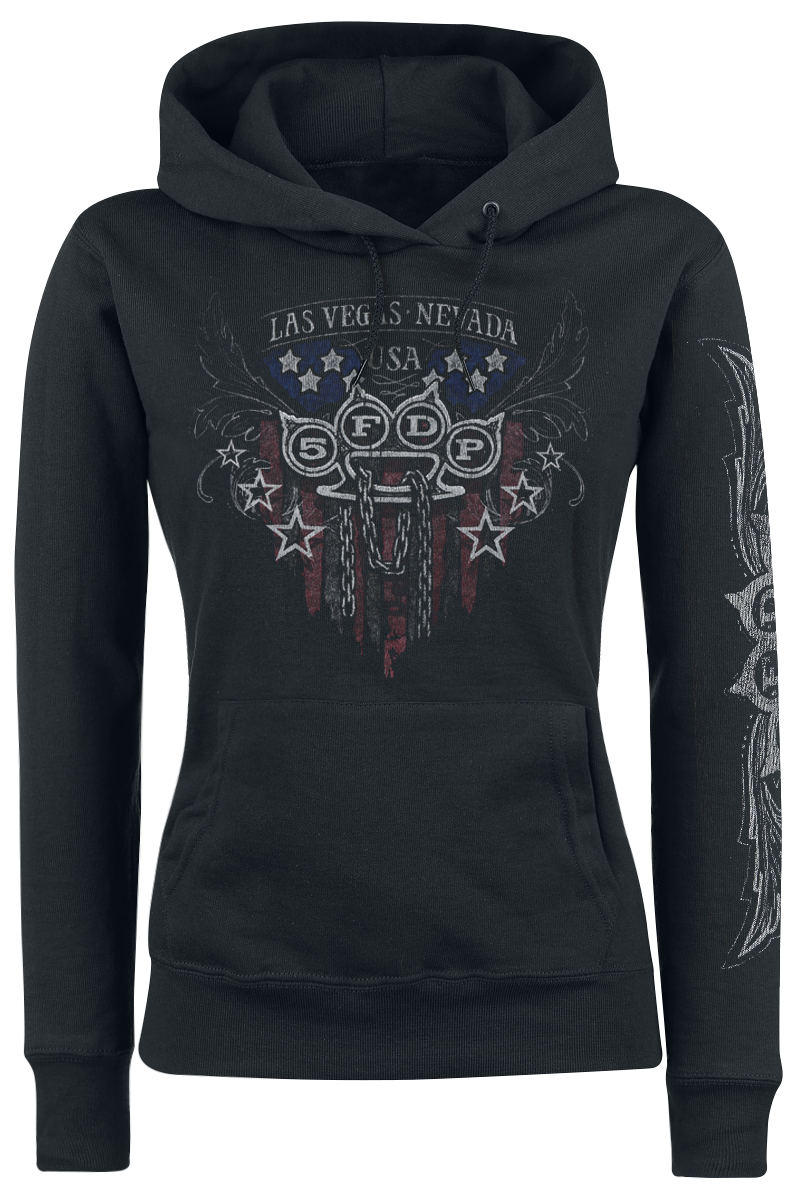 Five Finger Death Punch - Eagle Color - Girls hooded sweatshirt - black image