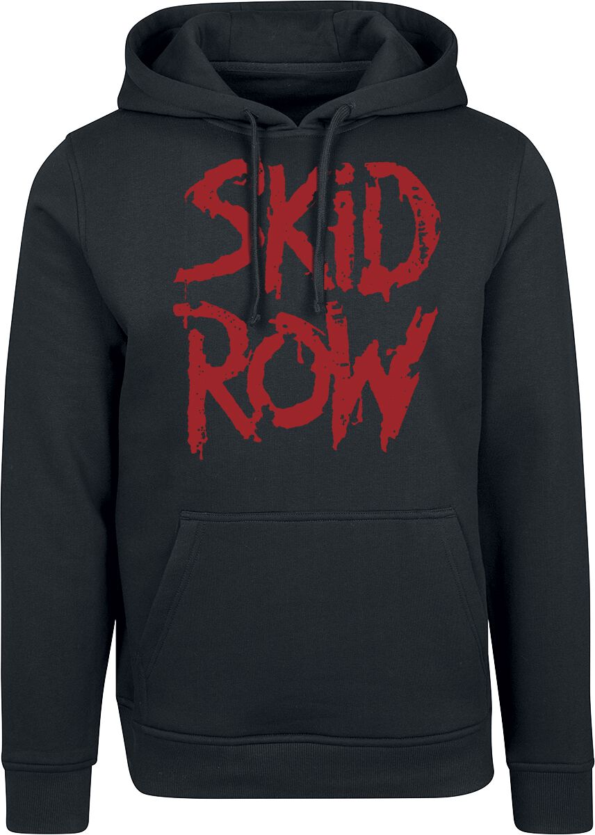 Levně Skid Row Stacked Logo Mikina s kapucí černá