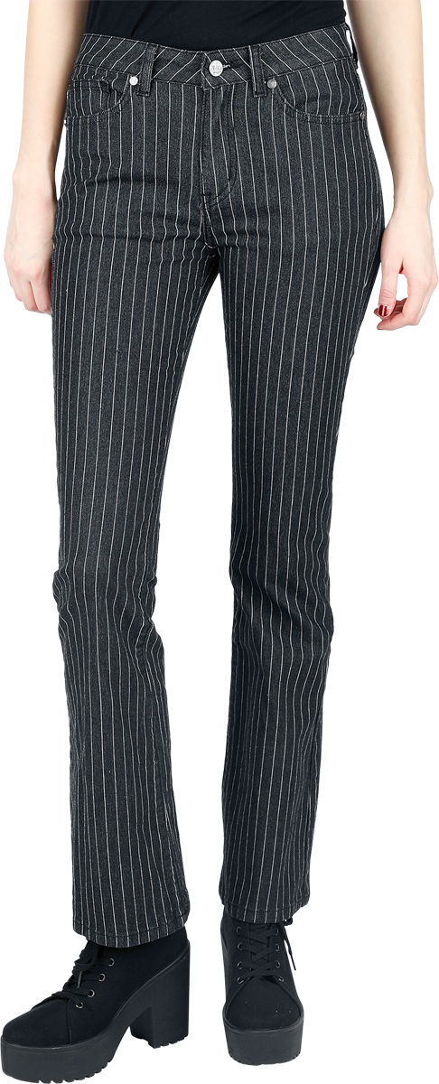 Thumbnail - Black Premium by EMP Grace - Nadelstreifen Jeans schwarz in W30L32