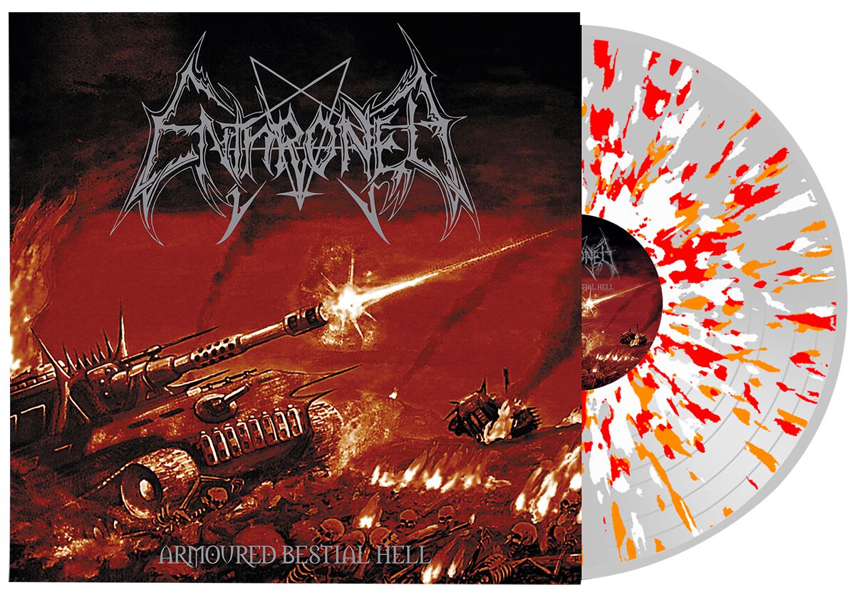 Image of Enthroned Armored bestial hell LP splattered