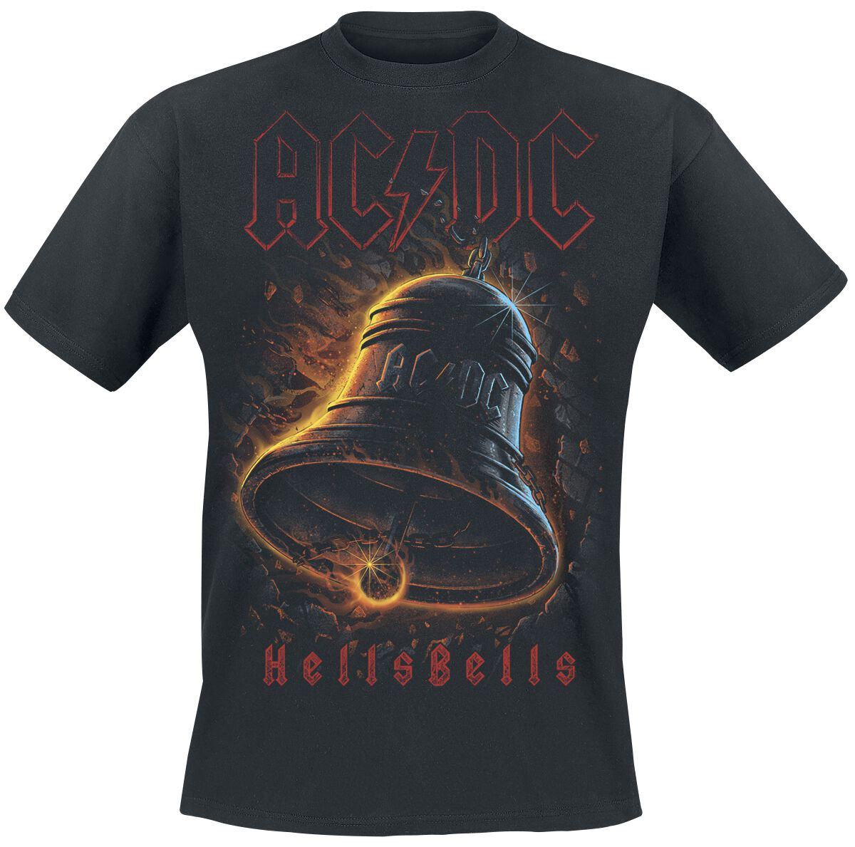 AC/DC Hells Bells T-Shirt schwarz in 3XL