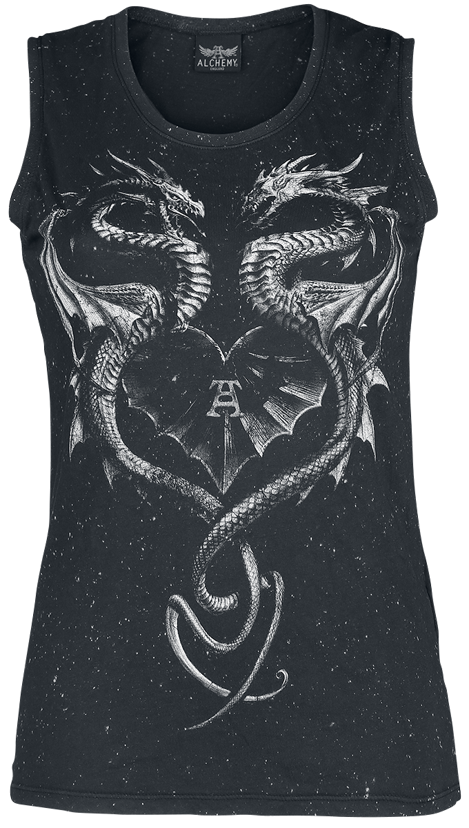 Alchemy England - Heart Of A Dragoon - Girls Top - black image