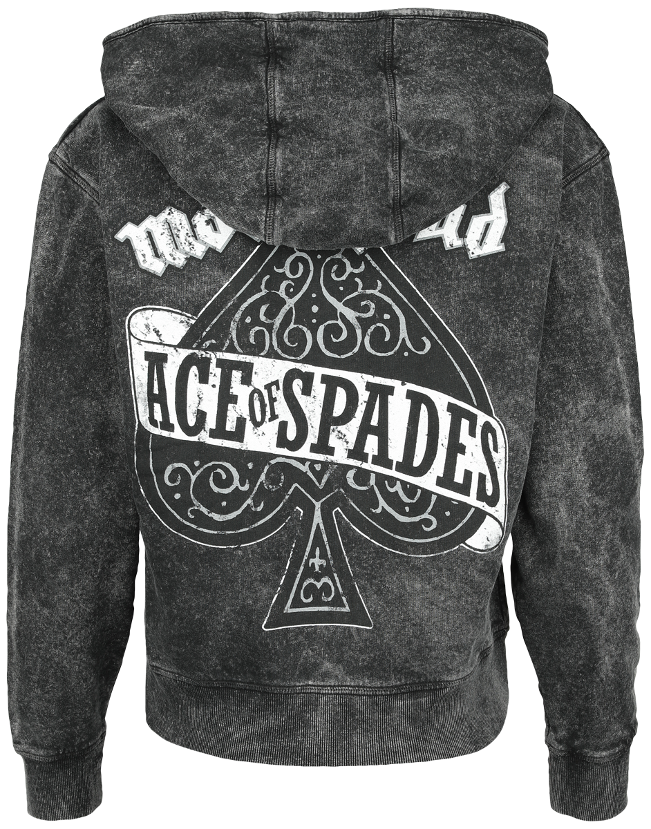 Motörhead Kapuzenjacke - Ace Of Spades - S bis XL - für Damen - Größe S - grau  - Lizenziertes Merchandise!