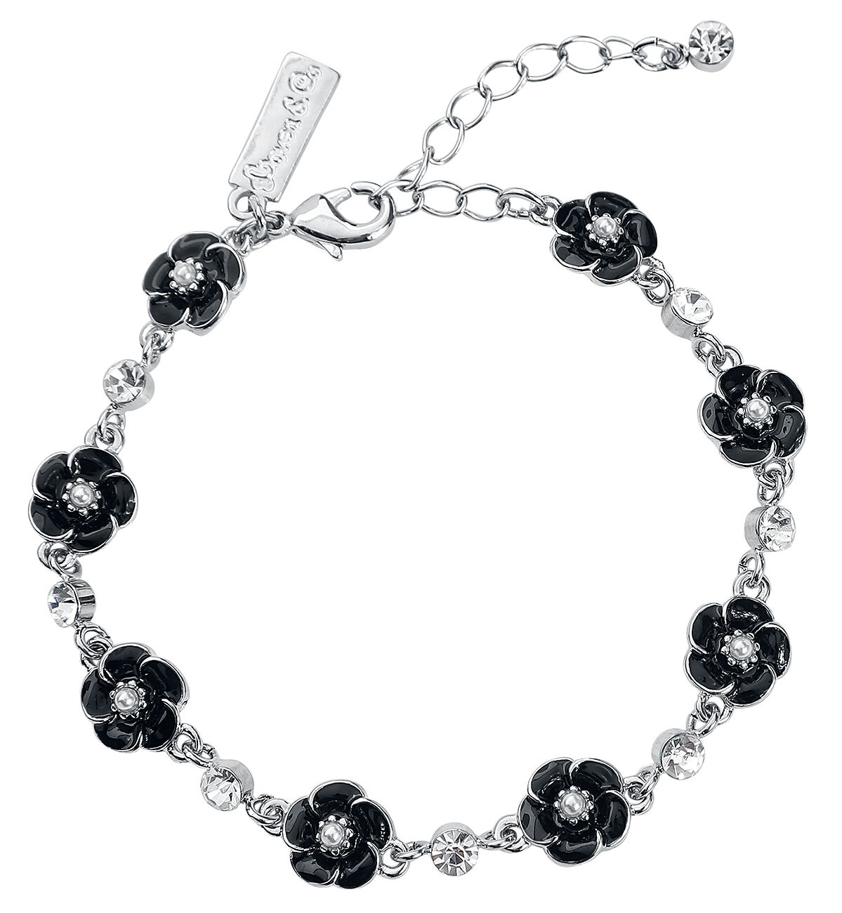 Lovett & Co. Small Rose Bracelet Bracelet black