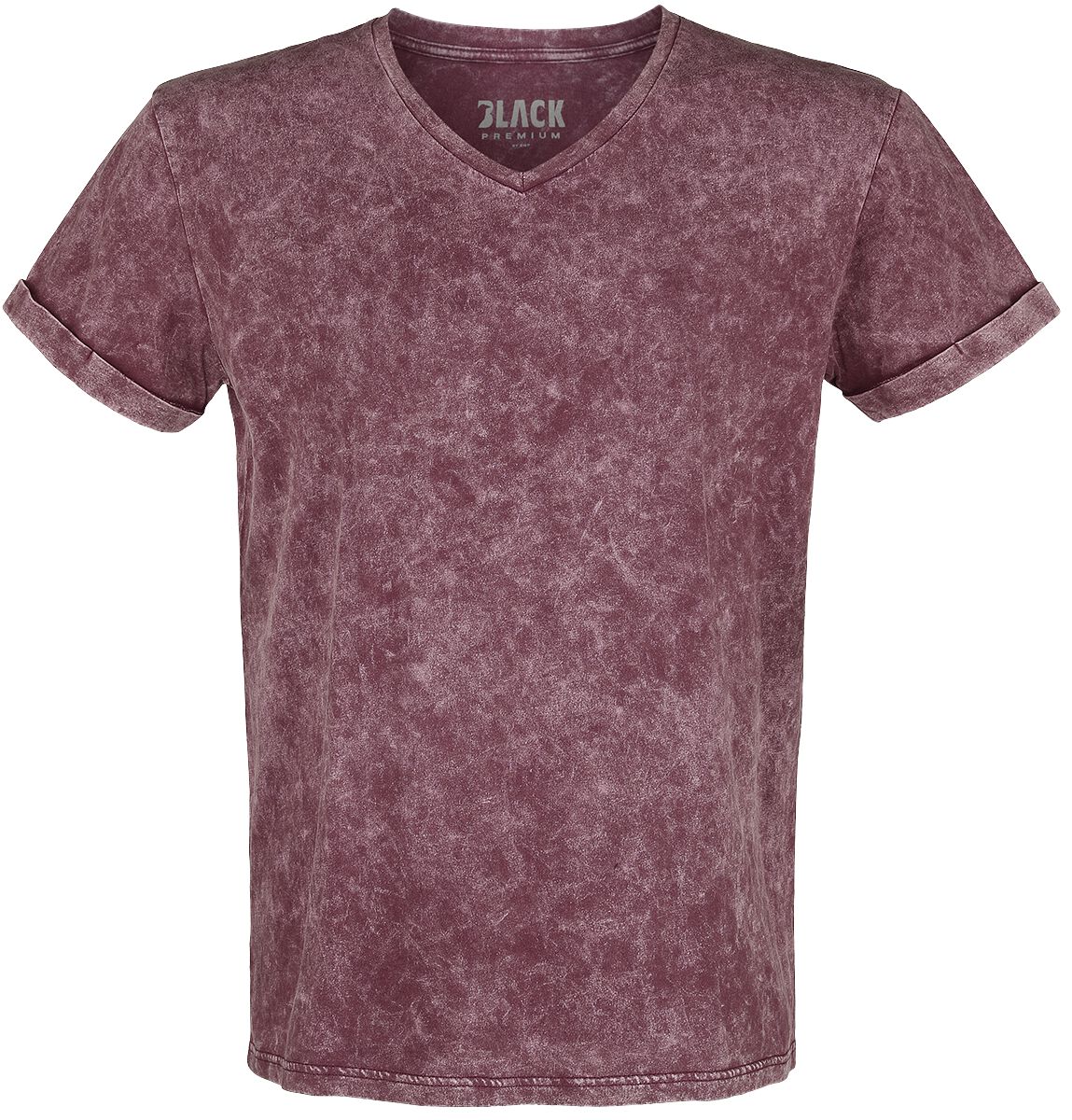 Image of T-Shirt di Black Premium by EMP - T-shirt with Wash - S a 5XL - Uomo - bordeaux