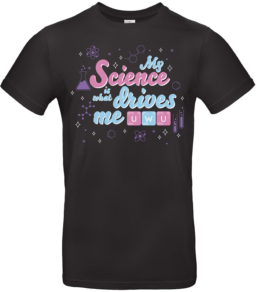 Funshirt UwU Science T-Shirt schwarz