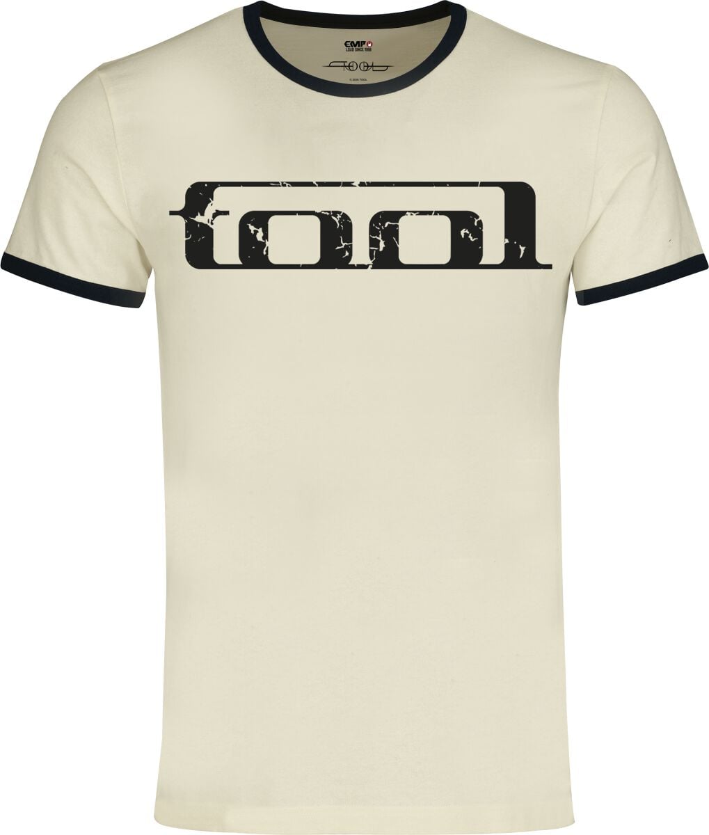 Tool T-shirt - Logo - S till 5XL - Herrer - råhvid