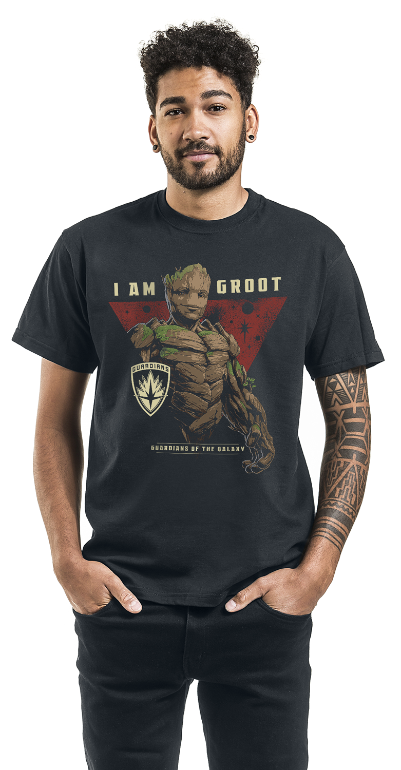 Guardians Of The Galaxy Vol. 3 - I Am Groot T-Shirt schwarz