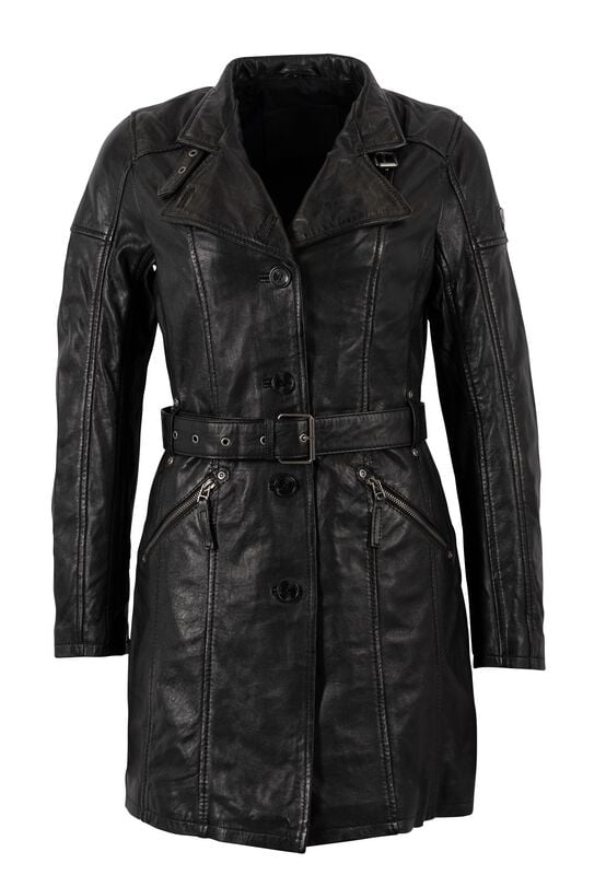 Mauritius Ledermantel - GWAyleen - XS bis XXL - für Damen - Größe XXL - schwarz