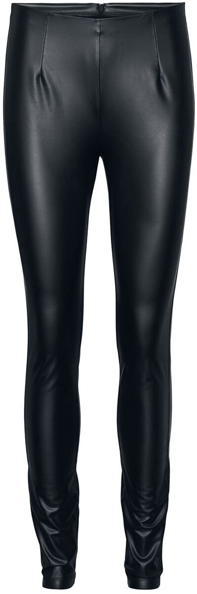 Image of Leggings di Noisy May - Aloha high-waisted skinny coated leggings - XS a S - Donna - nero
