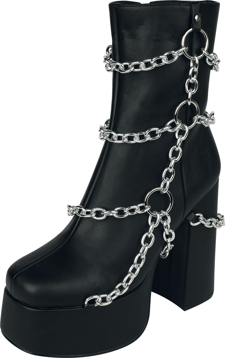 Kängor Gothic av KOI - Spectral Shackles of a Lamented Soul - Dam - svart