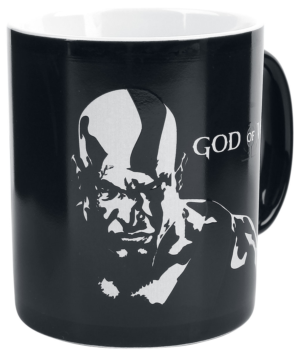 God Of War Kratos - mit Thermoeffekt Tasse schwarz