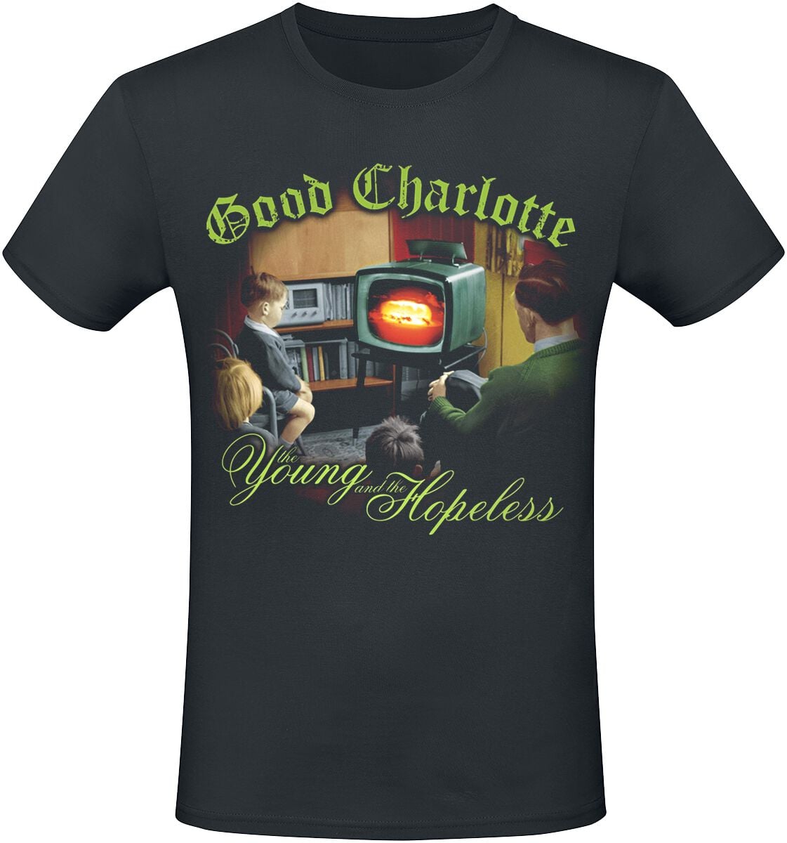 Good Charlotte T-Shirt - Young and Hopeless - S bis 3XL - für Männer - Größe S - schwarz  - Lizenziertes Merchandise!