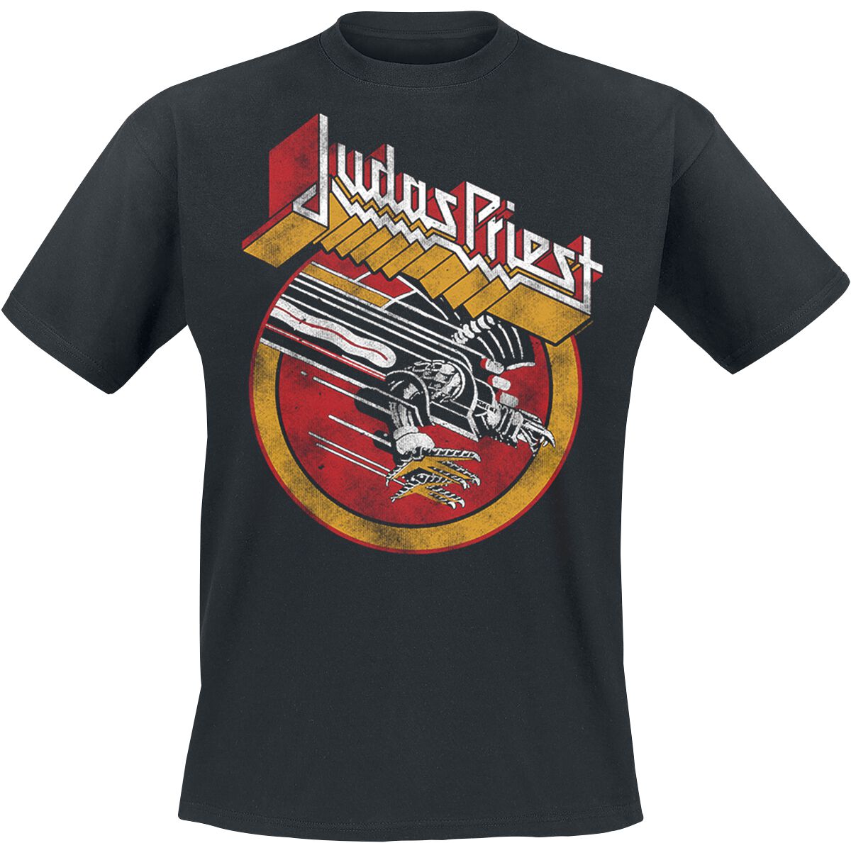Judas Priest SFV Solid Circle Vintage T-Shirt black