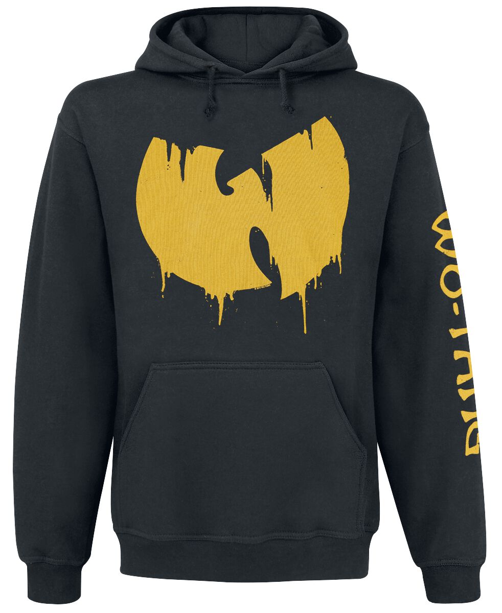 Wu-Tang Clan Kapuzenpullover - Sliding Logo - M bis XXL - für Männer - Größe M - schwarz  - Lizenziertes Merchandise!