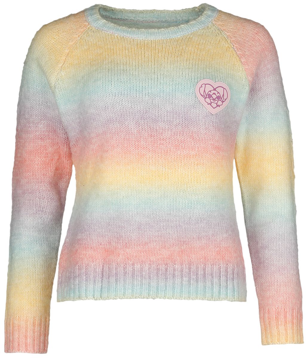Levně Lilo & Stitch Rainbow Stitch Pletený svetr vícebarevný