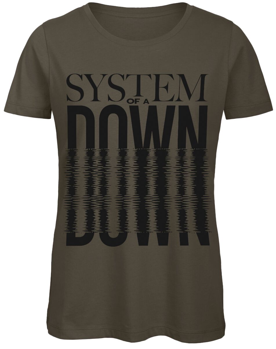 Image of System Of A Down Ripple Effect Girl-Shirt khaki