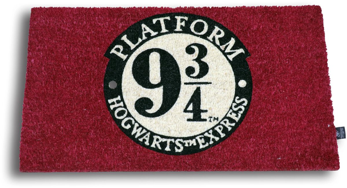 Harry Potter Platform 9 3/4 Fußmatte rot schwarz weiß