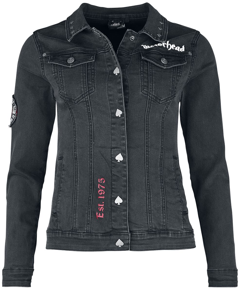 Motörhead Jeansjacke - EMP Signature Collection - S bis XL - für Damen - Größe XL - schwarz  - EMP exklusives Merchandise!