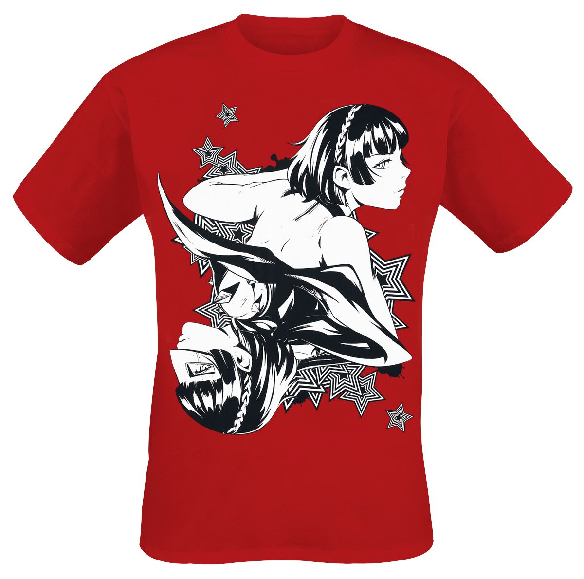 Persona 5 - Makato Playing Card T-Shirt red