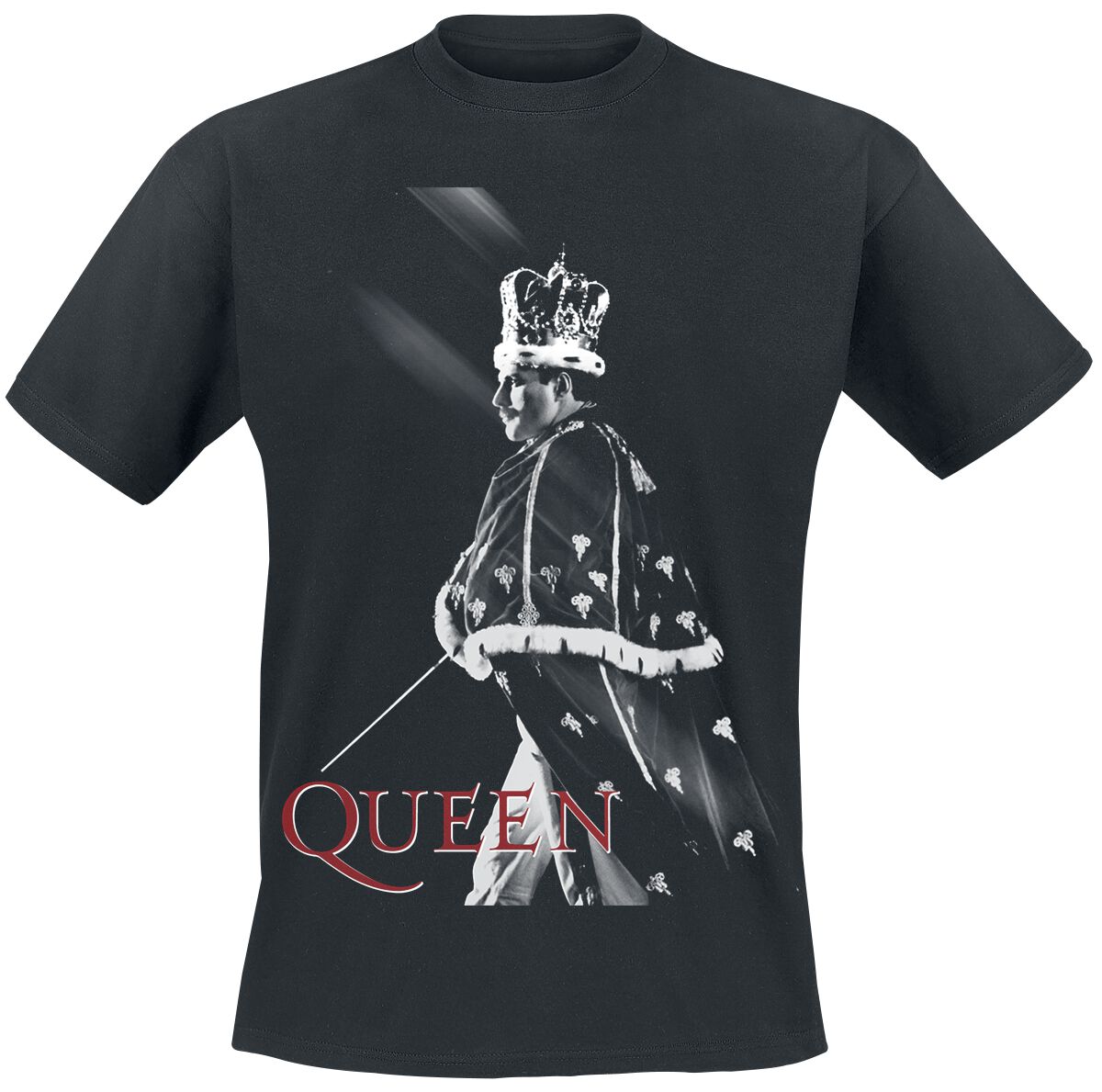 Queen T-Shirt - Streaks Of Light - L bis XXL - für Männer - Größe XL - schwarz  - Lizenziertes Merchandise!