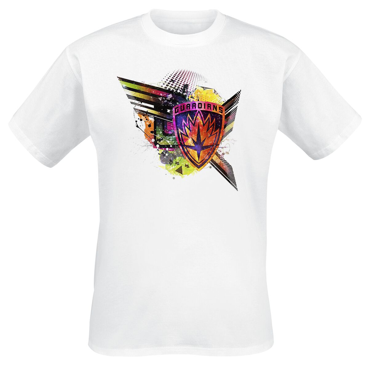 Guardians Of The Galaxy Abstract Shield Chest T-Shirt weiß Guardians Of The Galaxy Abstract Shield Chest T-Shirt weiß