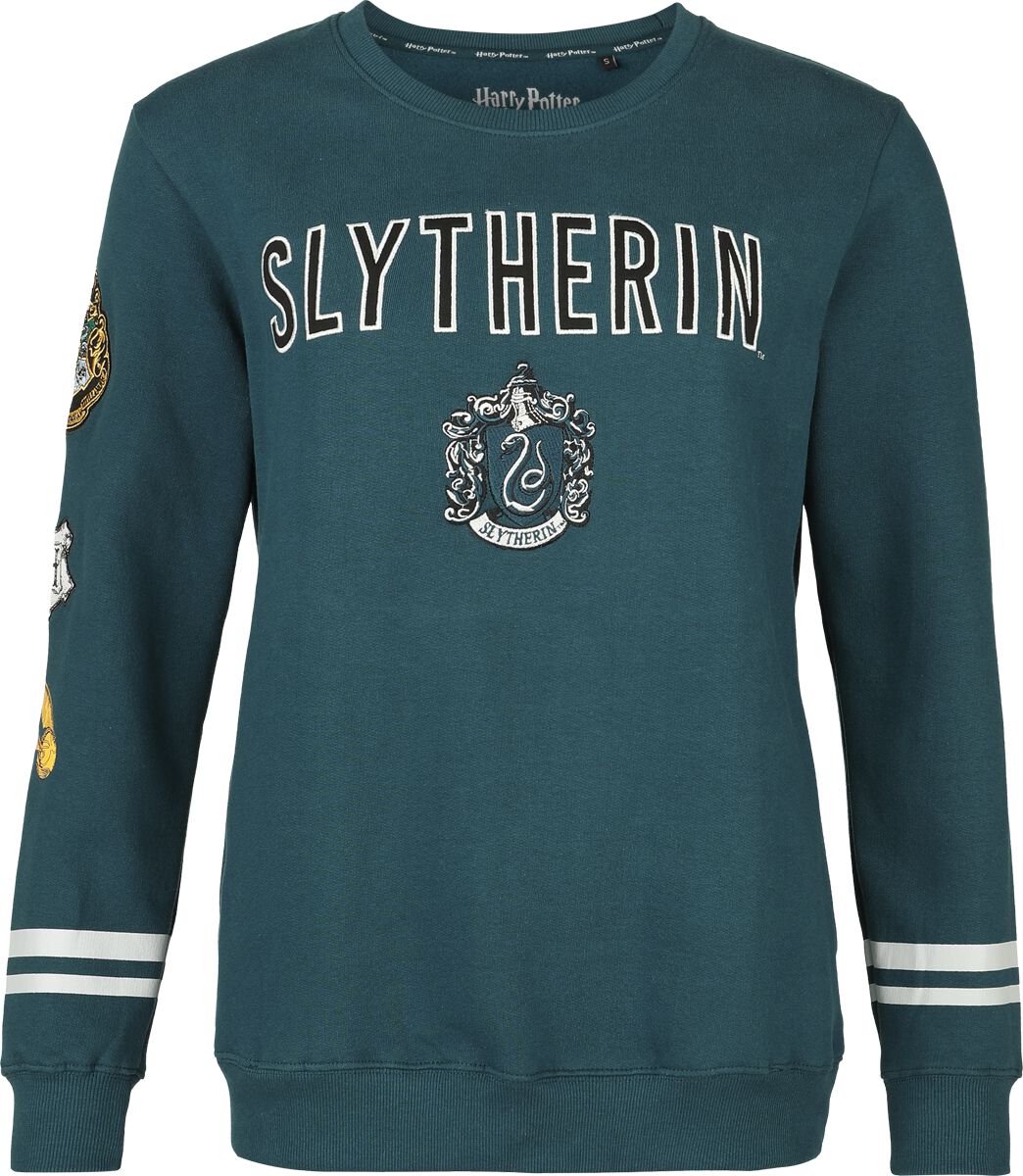 Harry Potter Sweatshirt - Slytherin - Antic - S XXL - för Dam - grön