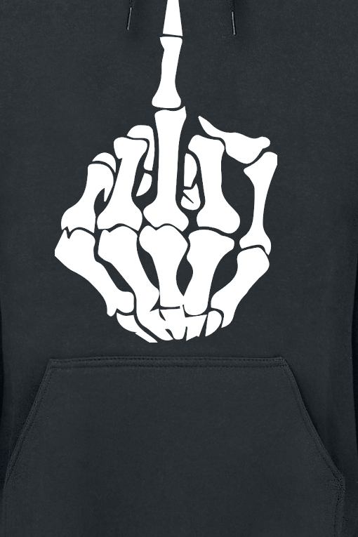 Sprüche Fuck Kapuzenpullover schwarz