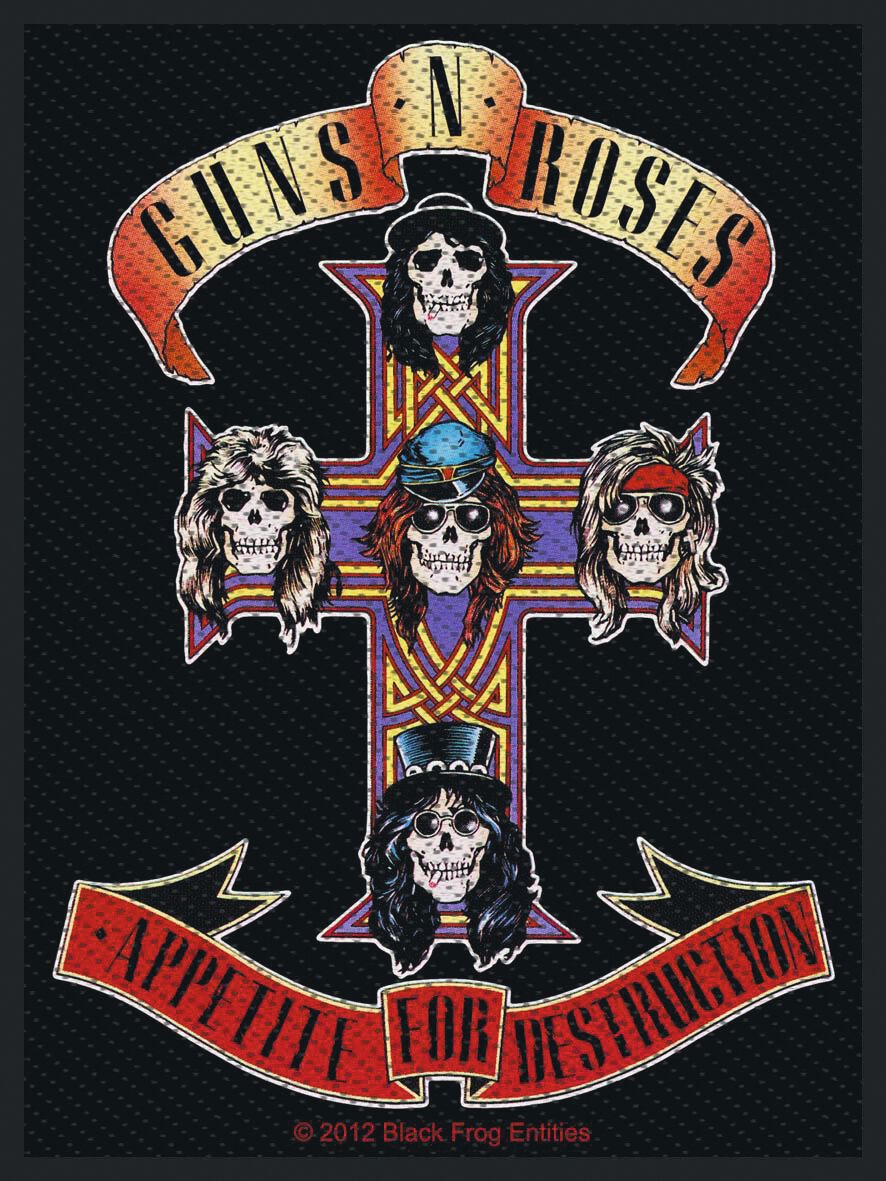 Levně Guns N' Roses Appetite nášivka standard