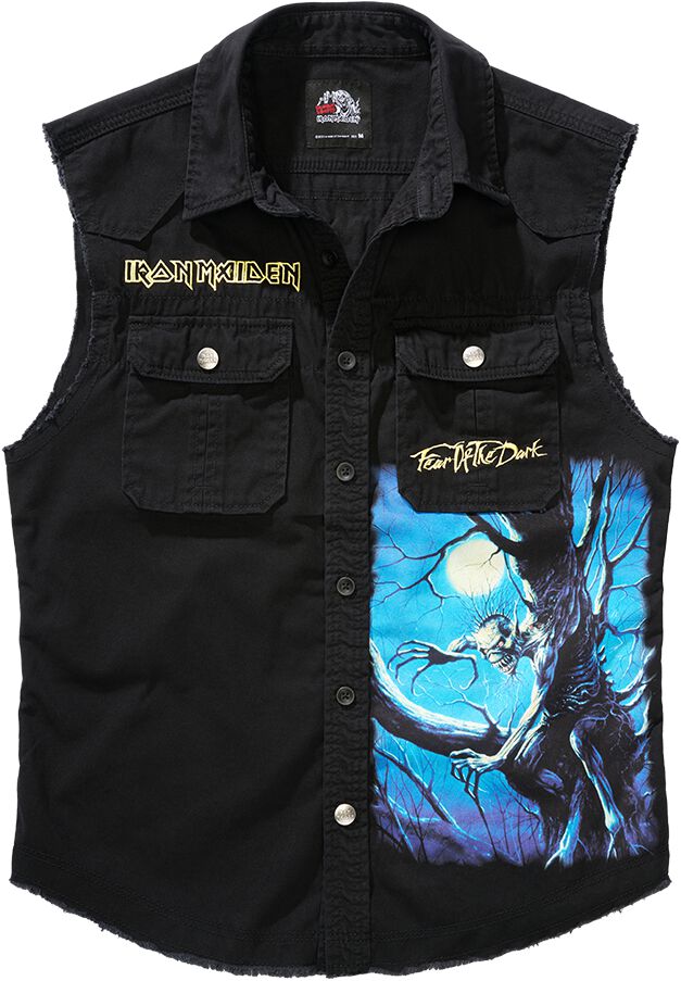 Iron Maiden Fear of the dark Kurzarmhemd schwarz in XL