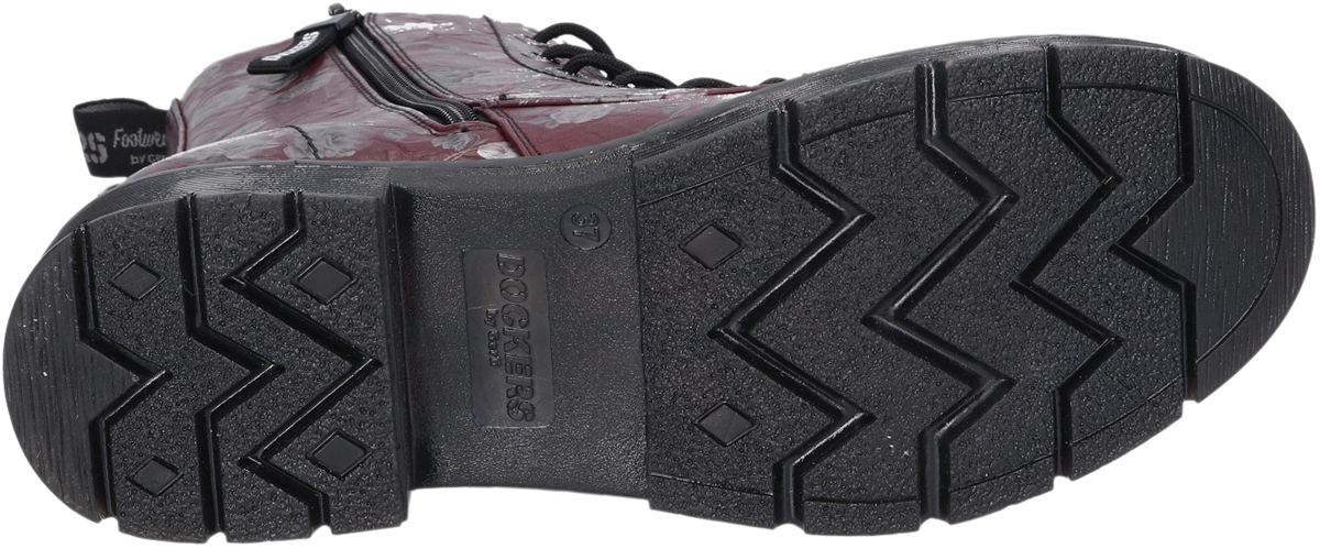 Dockers by Gerli Schnürboots Boot bordeaux grau