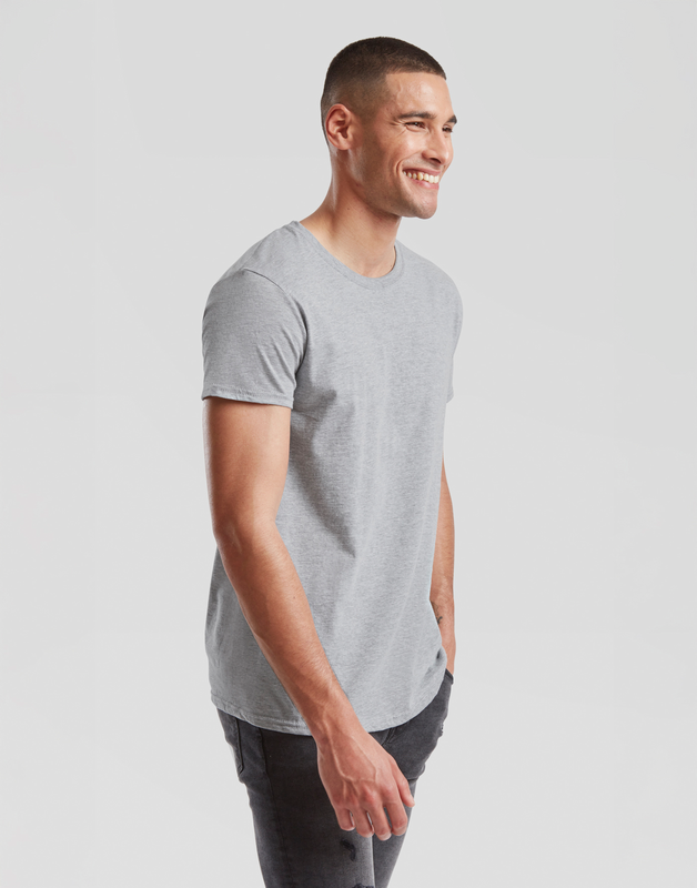 Thumbnail - Fruit Of The Loom ICONIC 150 T T-Shirt grau meliert in S