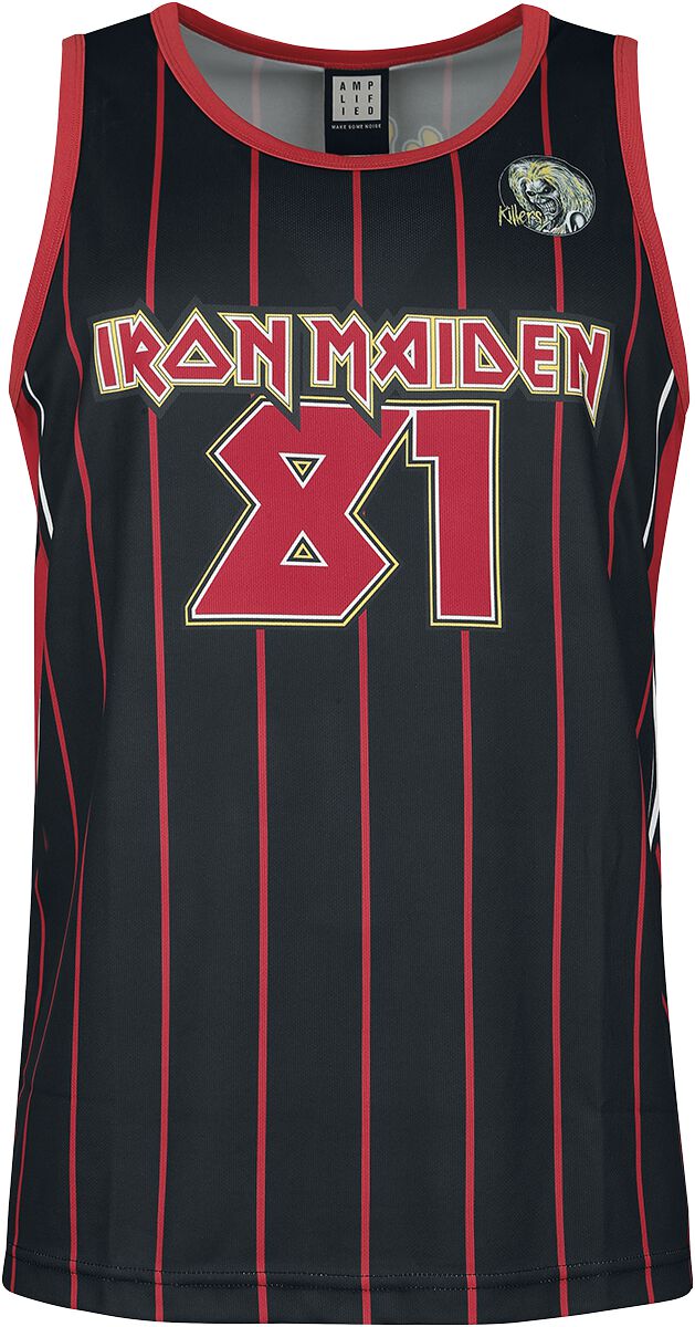 Jersey de Iron Maiden - Amplified Collection - Killers - XS à XXL - pour Homme - noir/rouge