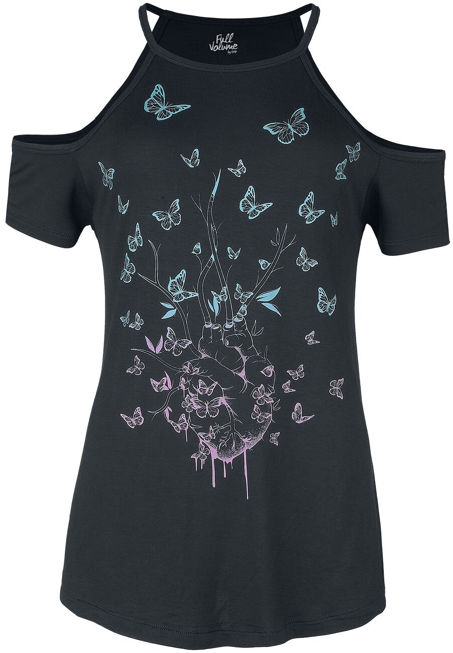 T-Shirt Manches courtes Gothic de Full Volume by EMP - T-Shirt mit Schmetterlingen - S à 3XL - pour 