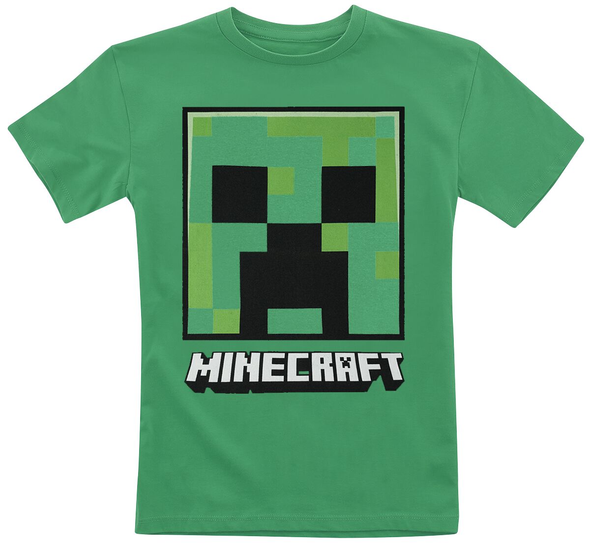 Levně Minecraft Kids - Creeper Face detské tricko zelená