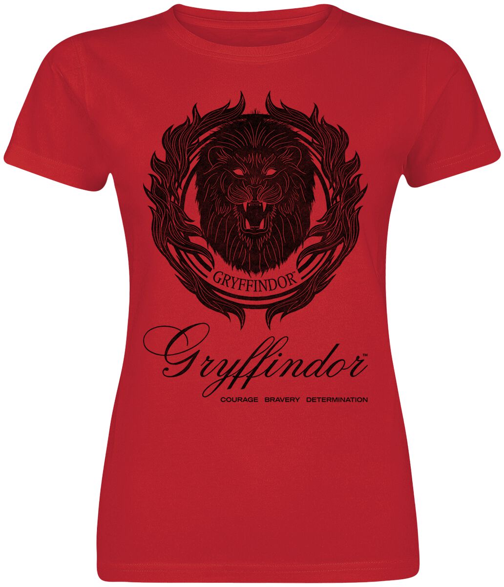 Gryffindor Courage Bravery Determination T-Shirt rot von Harry Potter