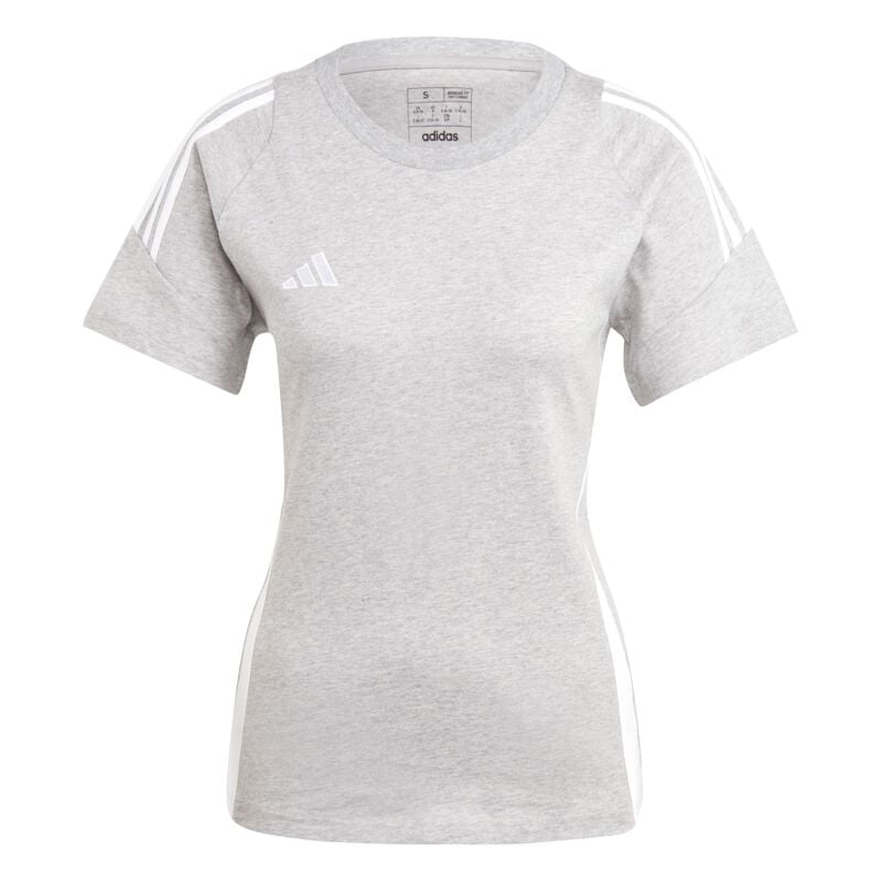 Adidas Oversize T-Shirt - TIRO24 SWTEEW - S bis XXL - für Damen - Größe L - grau meliert
