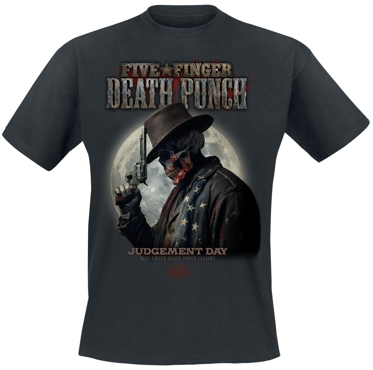 Five Finger Death Punch T-Shirt - Moon Mock Up 1 - S bis 5XL - für Männer - Größe S - schwarz  - Lizenziertes Merchandise!