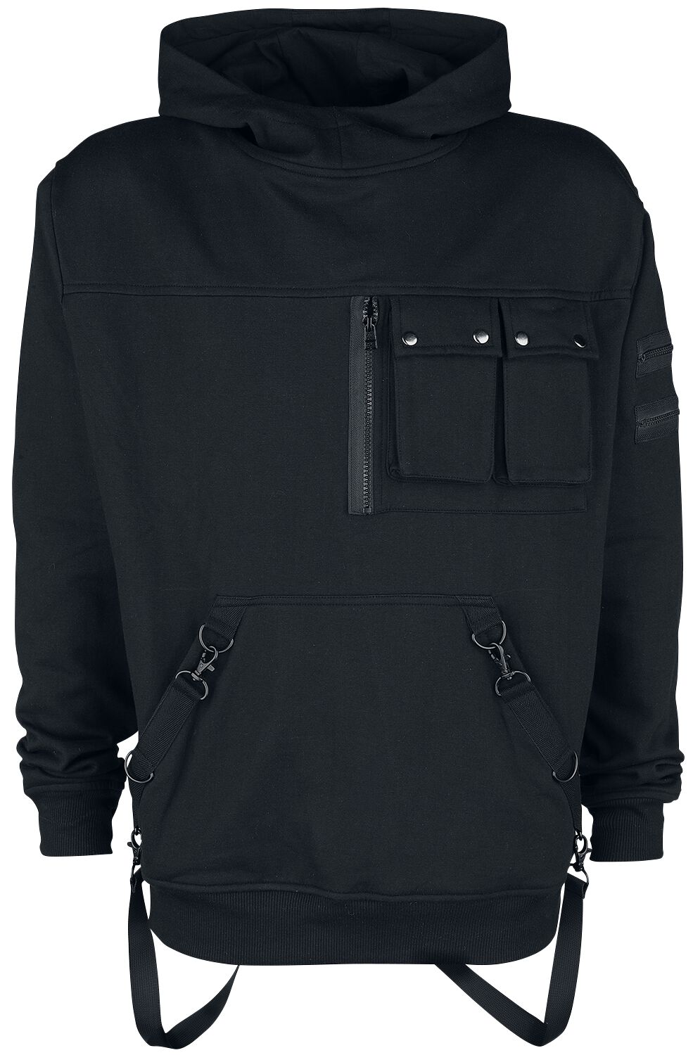 Poizen Industries Reznor hooded top Hooded sweater black
