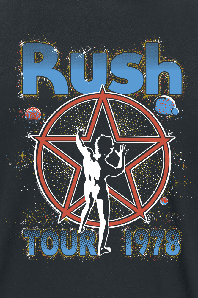 Rush Rush Starman Tour 78 T-Shirt schwarz