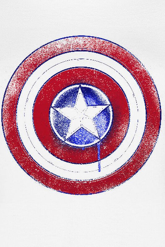 Filme & Serien Nachhaltiges Fan Merch Shield | Captain America T-Shirt
