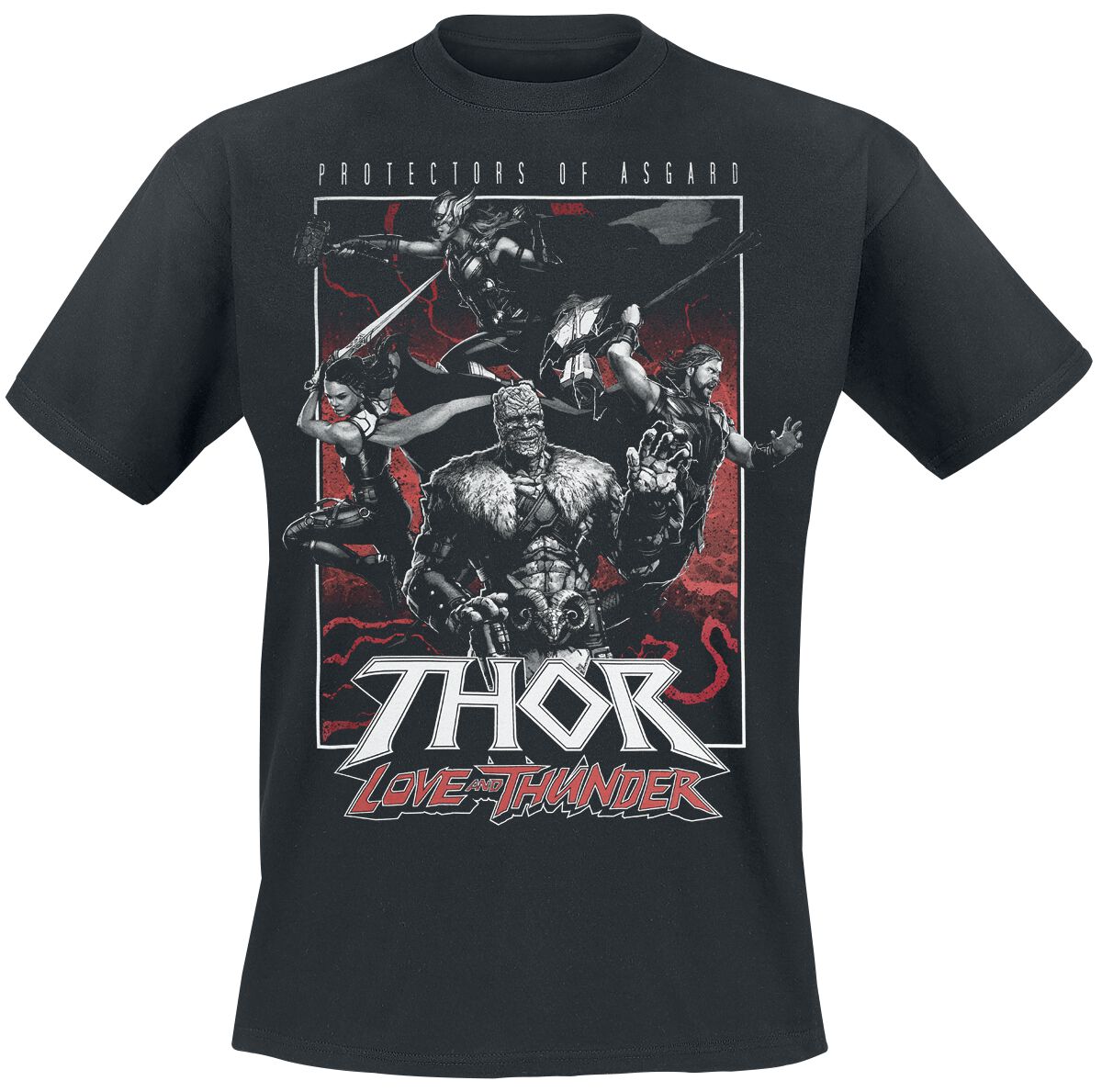 Thor Love And Thunder - Protectors of Asgard T-Shirt black