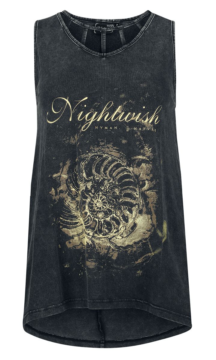 Nightwish Top - EMP Signature Collection - S bis 3XL - für Damen - Größe S - grau  - EMP exklusives Merchandise!