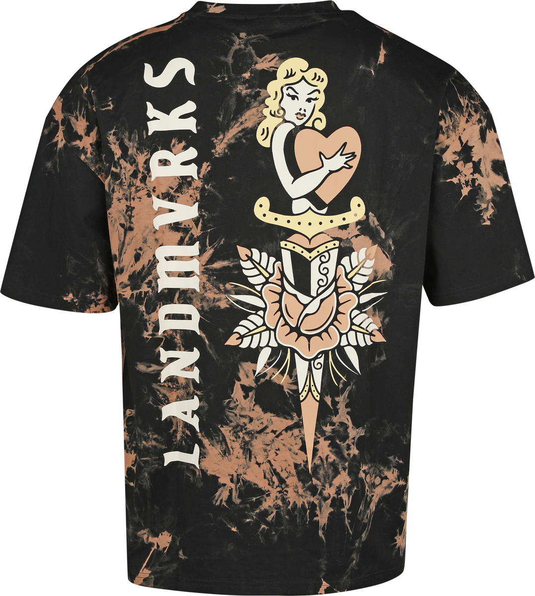 Landmvrks T-Shirt - EMP Signature Collection - M bis XXL - für Männer - Größe L - schwarz/braun  - EMP exklusives Merchandise!