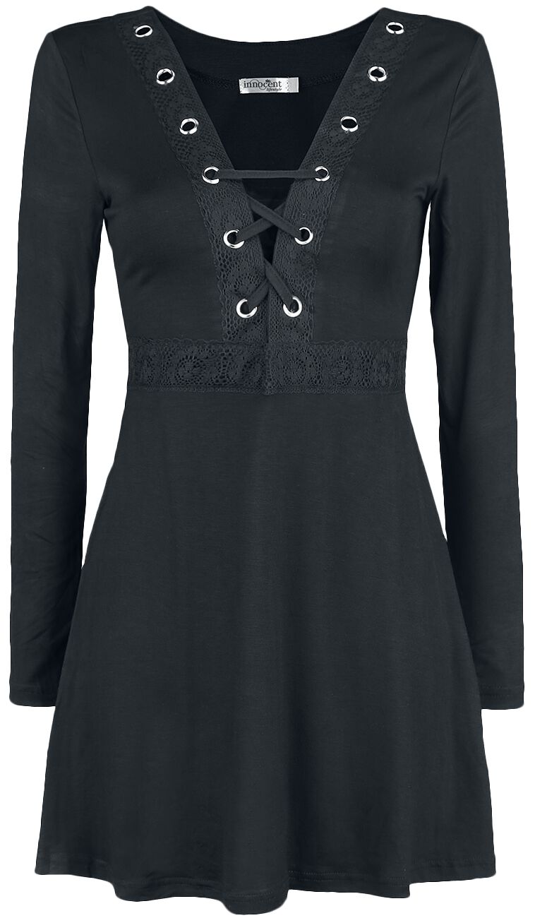 Innocent - Gothic Langarmshirt - Haily Top - S bis 4XL - für Damen - Größe S - schwarz
