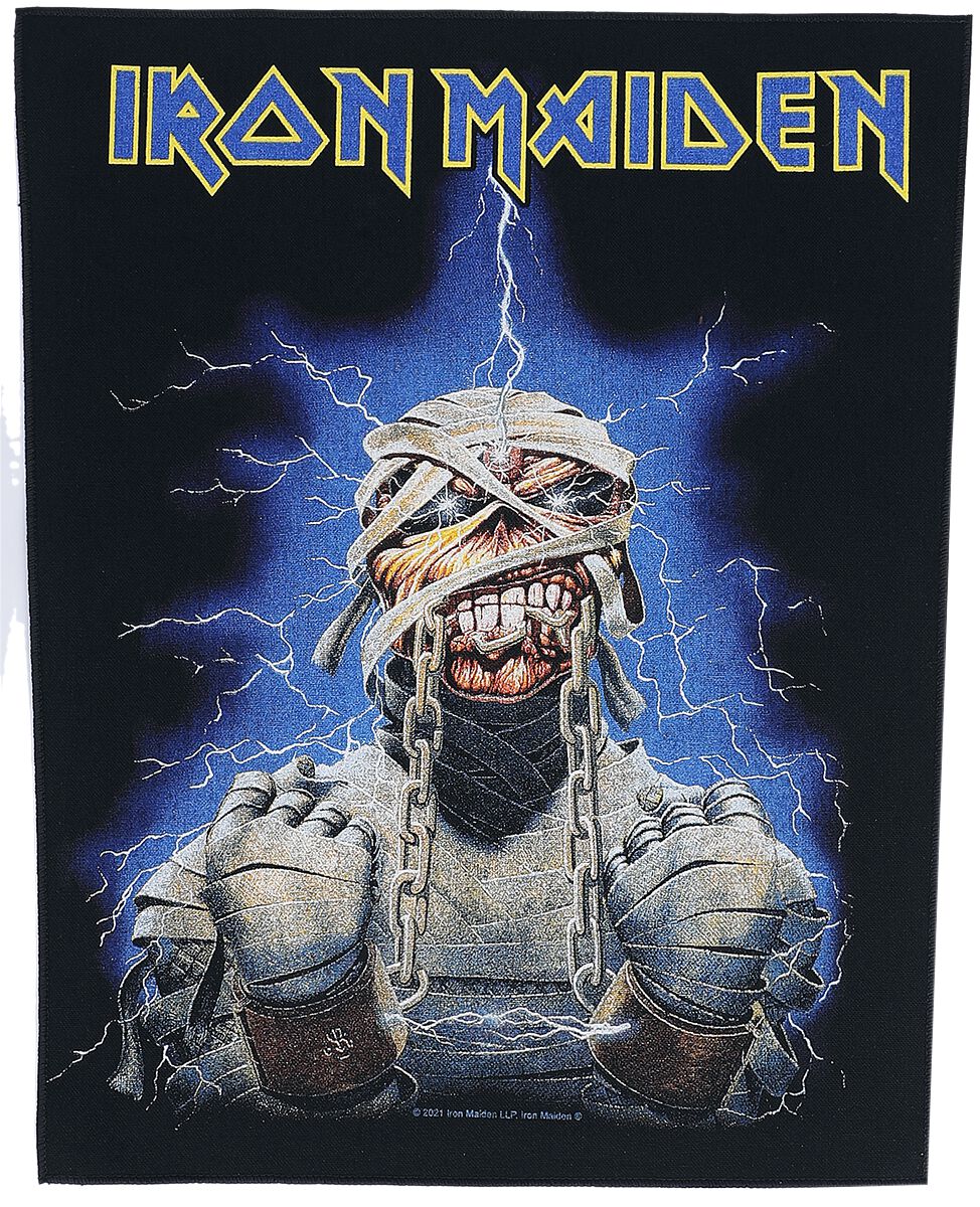 Levně Iron Maiden Powerslave Eddie nášivka na záda vícebarevný