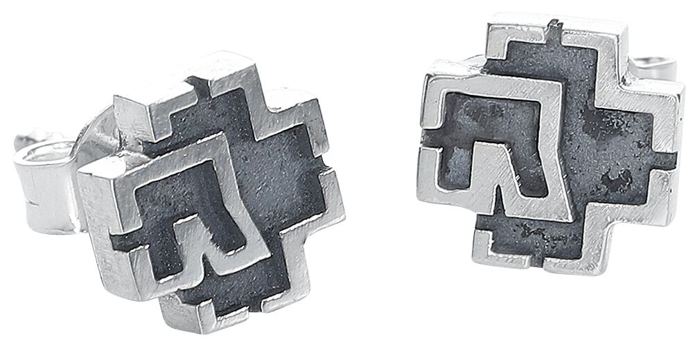 Image of Set di orecchini di Rammstein - Rammstein Logo - Donna - colore argento