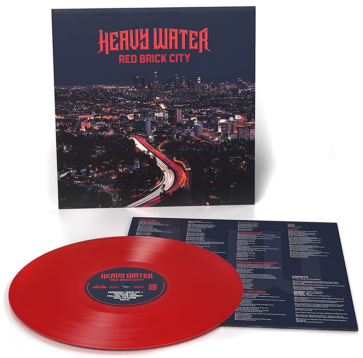 Image of Heavy Water Red brick city LP farbig