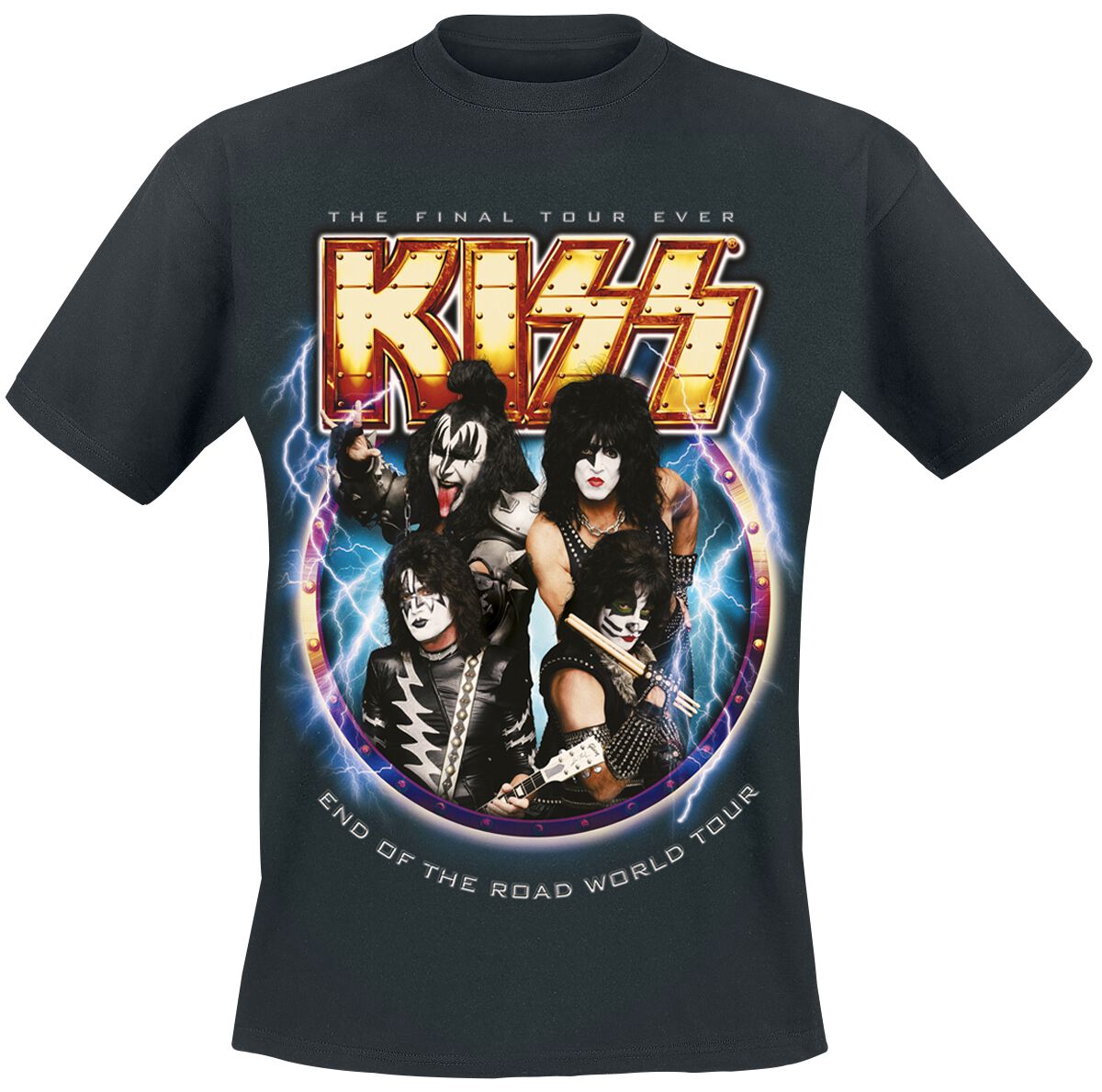 Image of Kiss End Of The Road World Tour T-Shirt schwarz