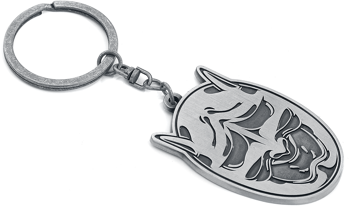 Sekiro: Shadows Die Twice Oni Mask Demon Keychain Schlüsselanhänger silberfarben
